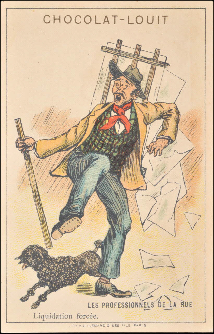 Baster & Vieillemard carte réclame chromo Paris 1886-1895 1995.1.3156.2 Photo