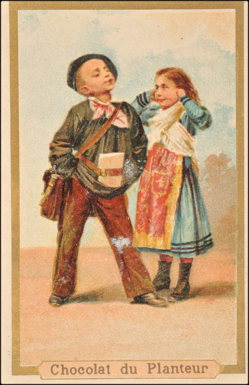 Baster & Vieillemard carte réclame chromo Paris 1878-1914 1995.1.3164.1 Photo