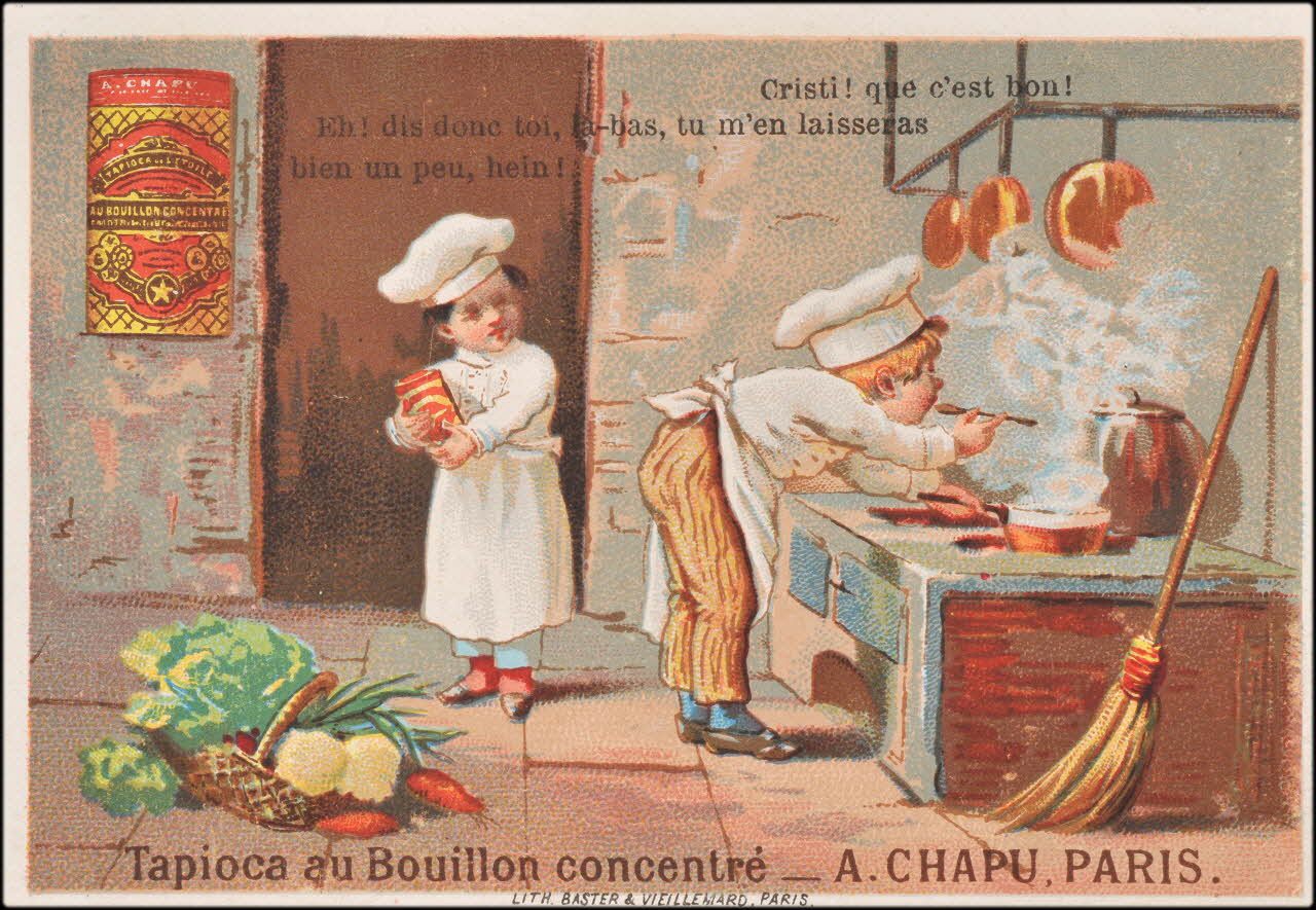 Baster & Vieillemard carte réclame chromo Paris 1878-1914 1995.1.3173.3 Photo