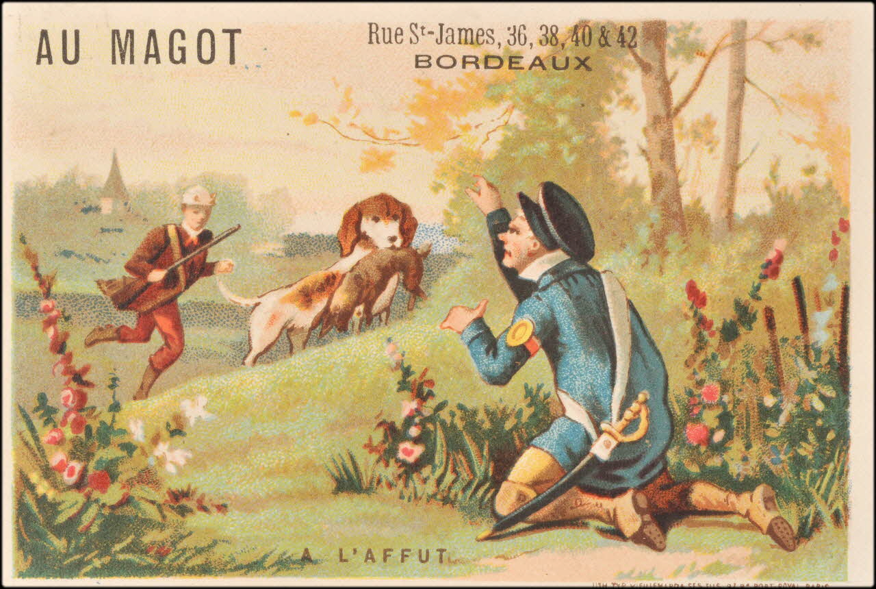 Baster & Vieillemard carte réclame chromo Paris 1885-1889 1995.1.3174.1 Photo