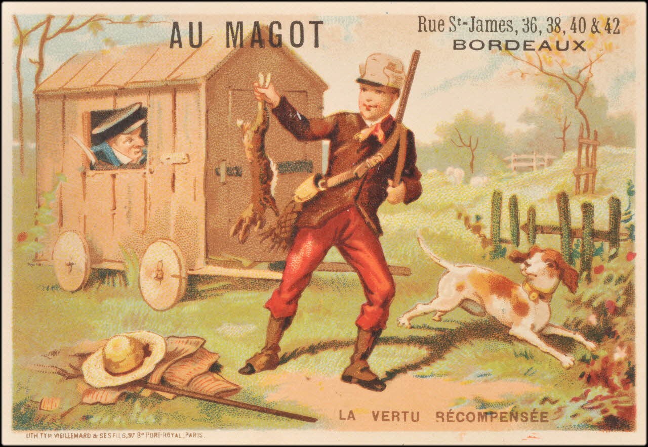 Baster & Vieillemard carte réclame chromo Paris 1885-1889 1995.1.3174.6 Photo