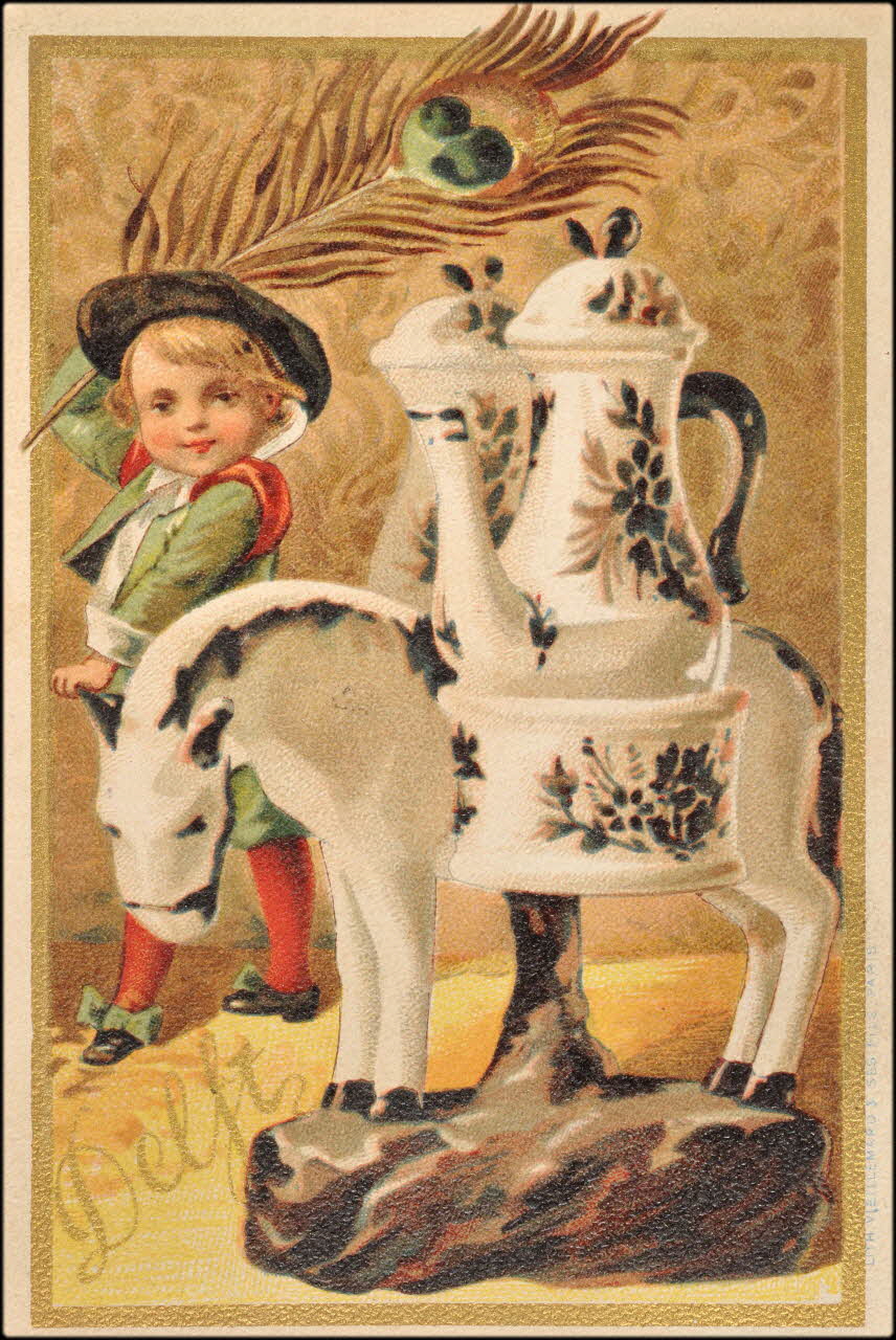 Baster & Vieillemard carte réclame chromo Paris 1886-1895 1995.1.3180.11 Photo