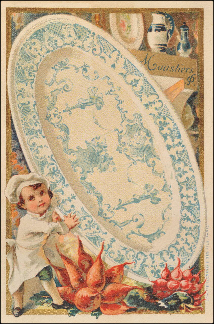 Baster & Vieillemard carte réclame chromo Paris 1886-1895 1995.1.3180.14 Photo