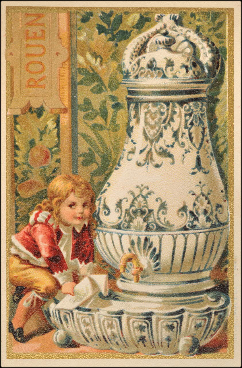 Baster & Vieillemard carte réclame chromo Paris 1886-1895 1995.1.3180.16 Photo