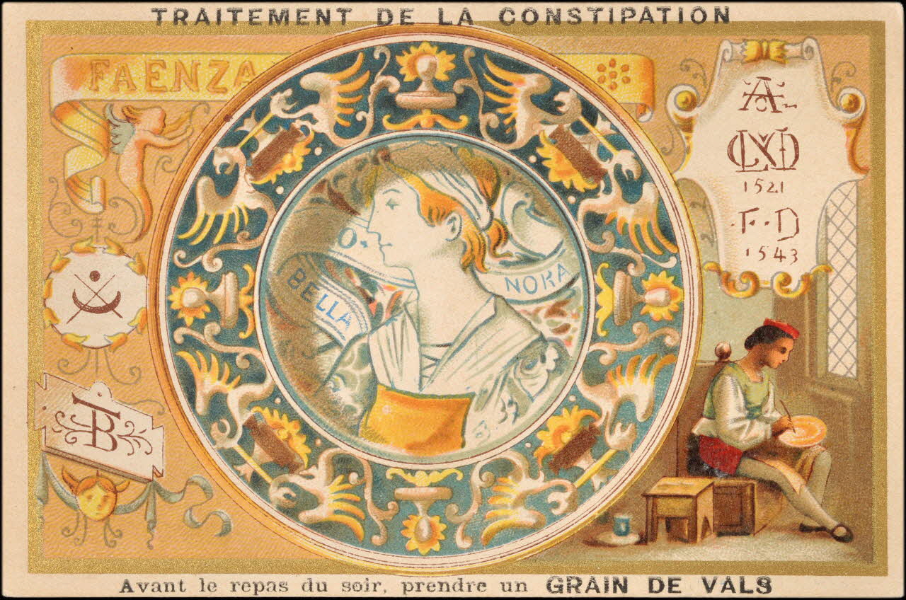 Baster & Vieillemard carte réclame chromo Paris 1886-1895 1995.1.3180.2 Photo
