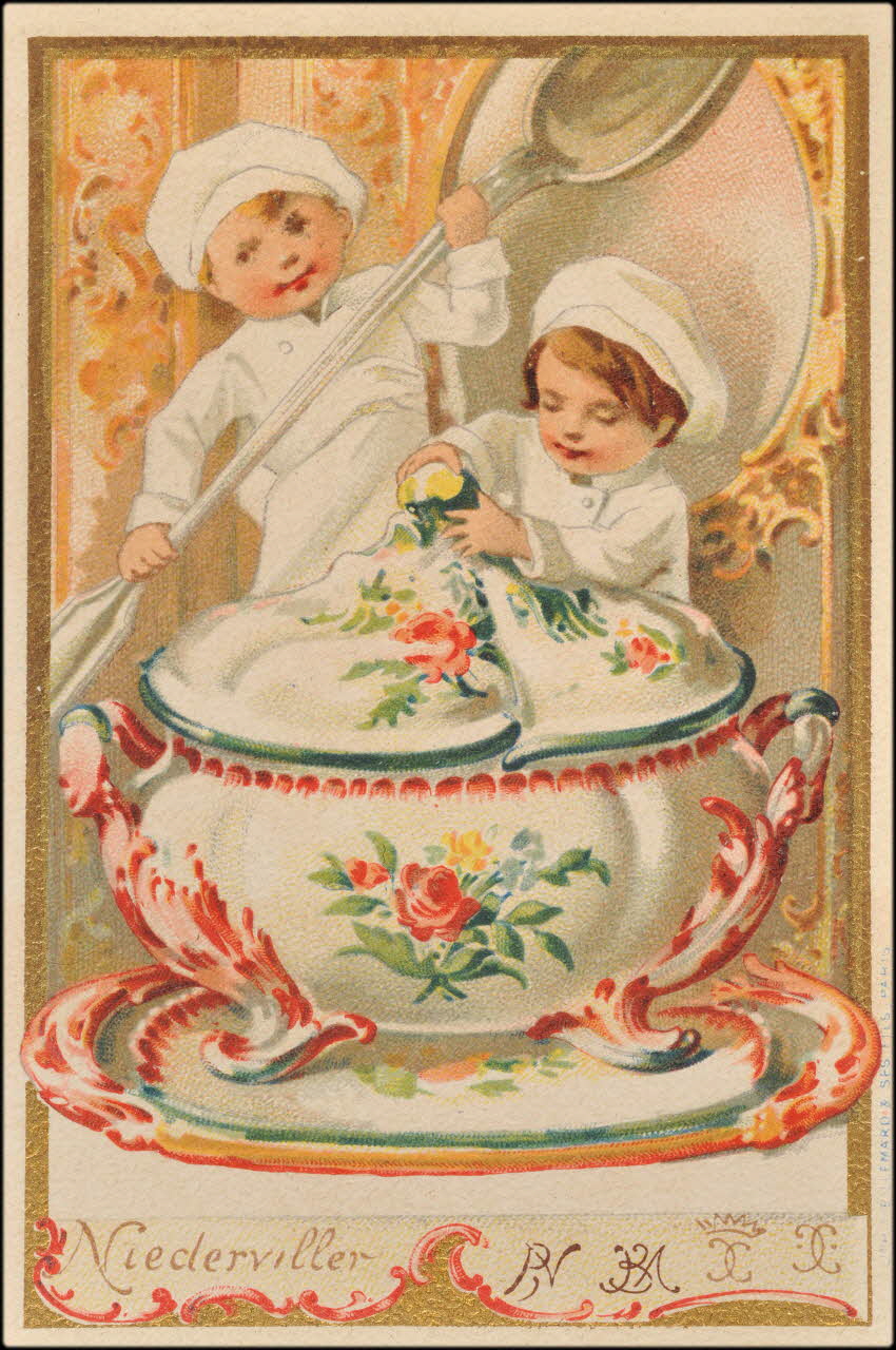 Baster & Vieillemard carte réclame chromo Paris 1886-1895 1995.1.3180.21 Photo