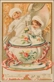 Baster & Vieillemard carte réclame chromo Paris 1886-1895 1995.1.3180.21 Photo