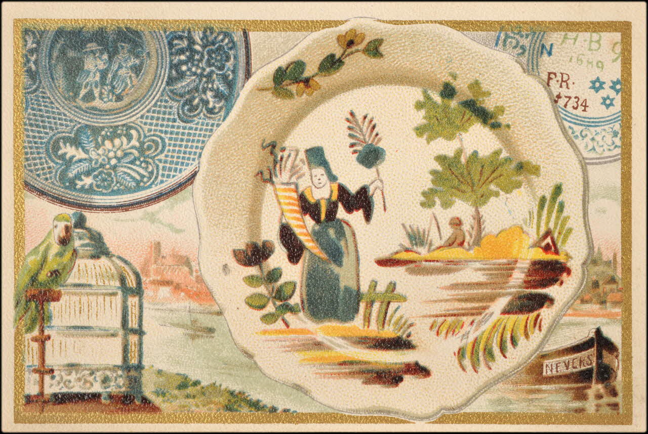 Baster & Vieillemard carte réclame chromo Paris 1886-1895 1995.1.3180.6 Photo