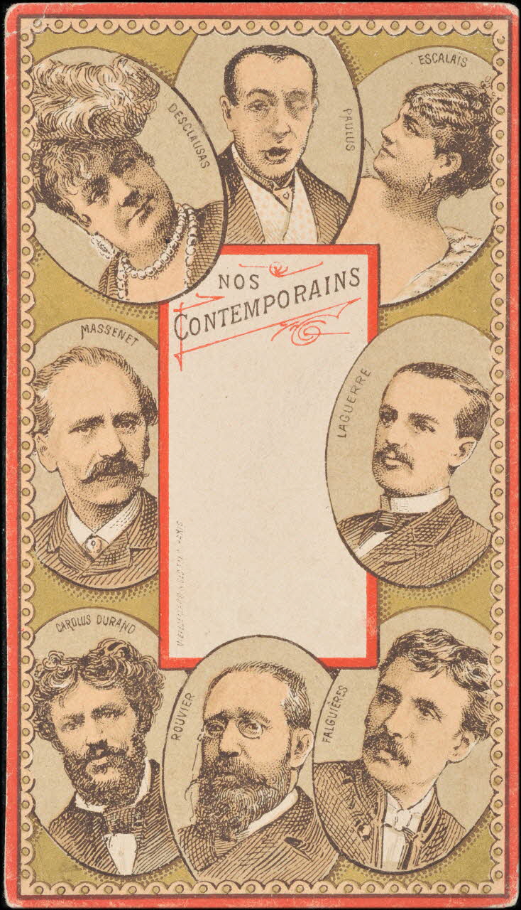 Baster & Vieillemard carte réclame chromo Paris 1886-1895 1995.1.3181.5 Photo