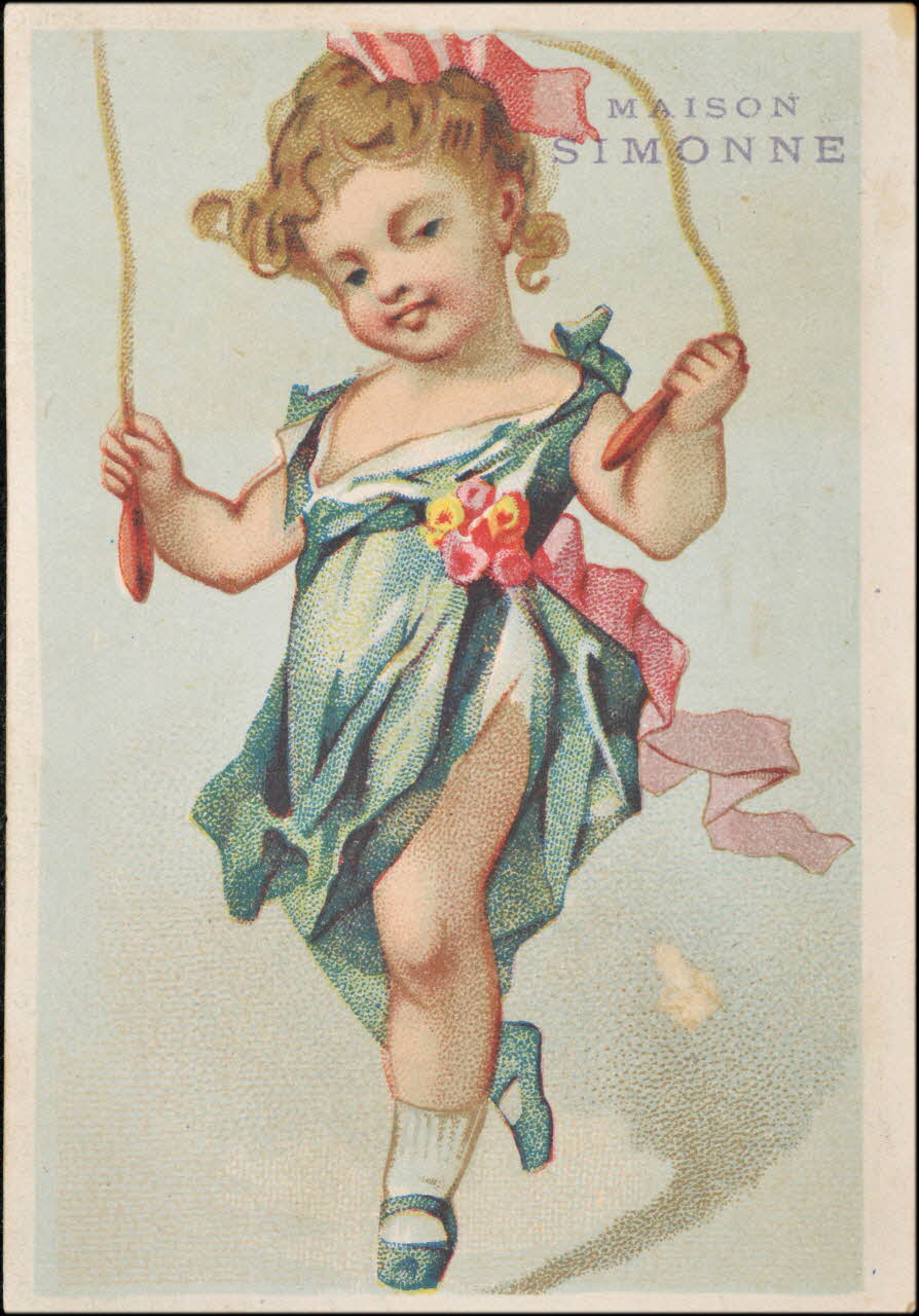 Chéret carte réclame chromo Paris 1881 1995.1.3197.2 Photo