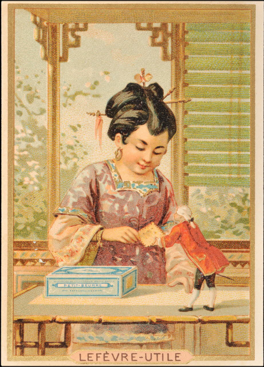 Romanet carte réclame chromo Paris 1877-1907 1995.1.356.10 Photo