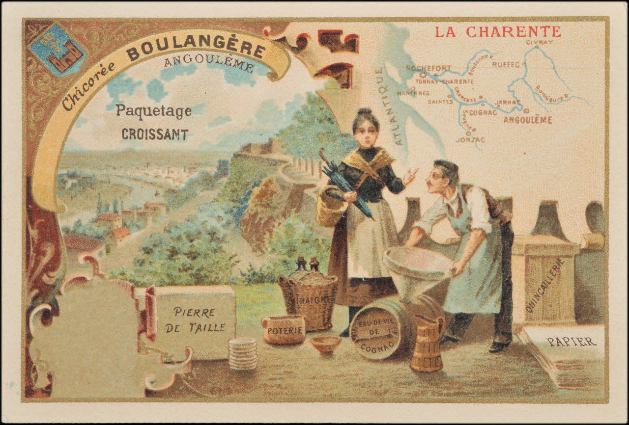Romanet carte réclame chromo Paris 1907 1995.1.3560.2 Photo