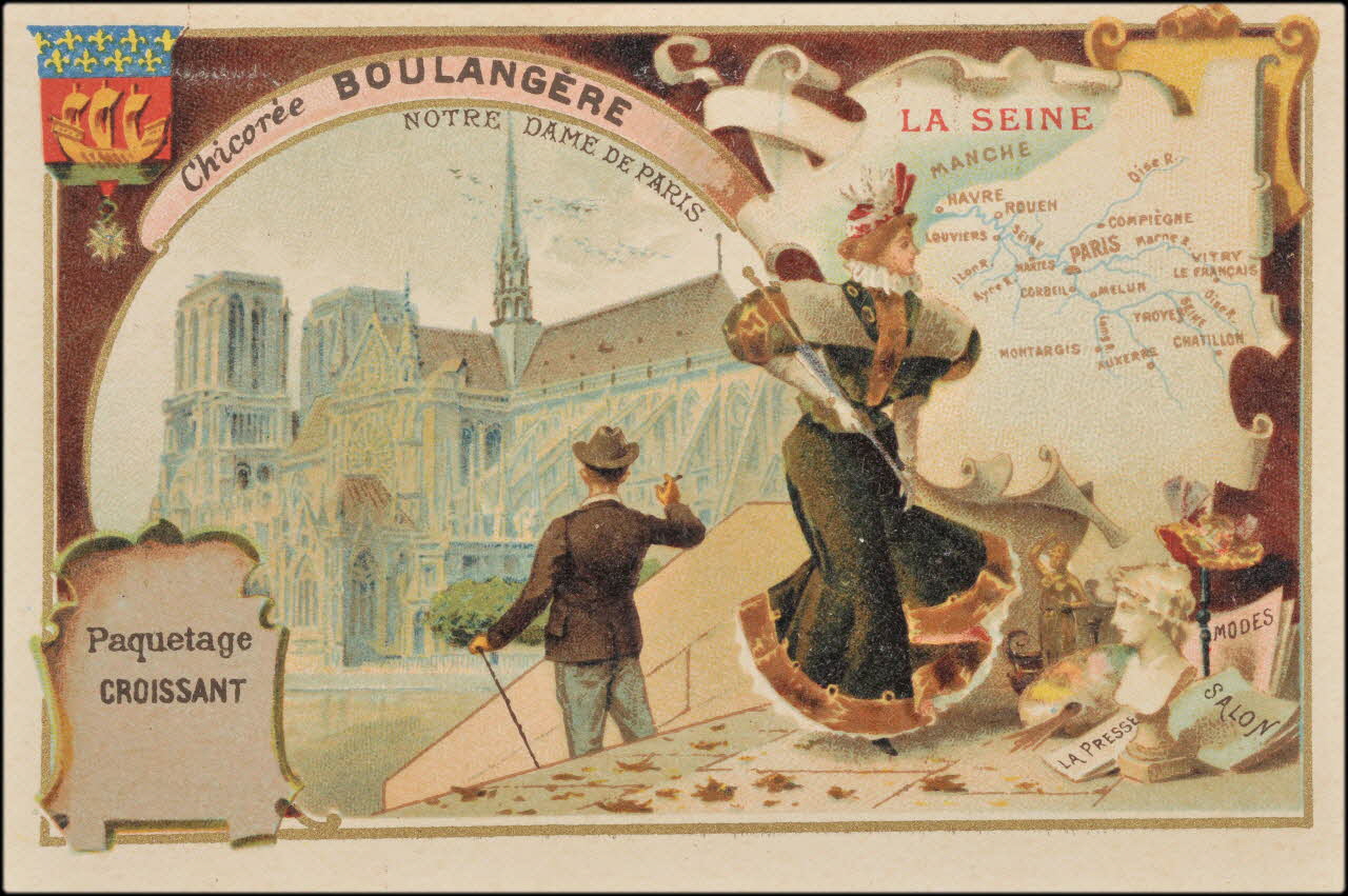 Romanet carte réclame chromo Paris 1907 1995.1.3560.6 Photo