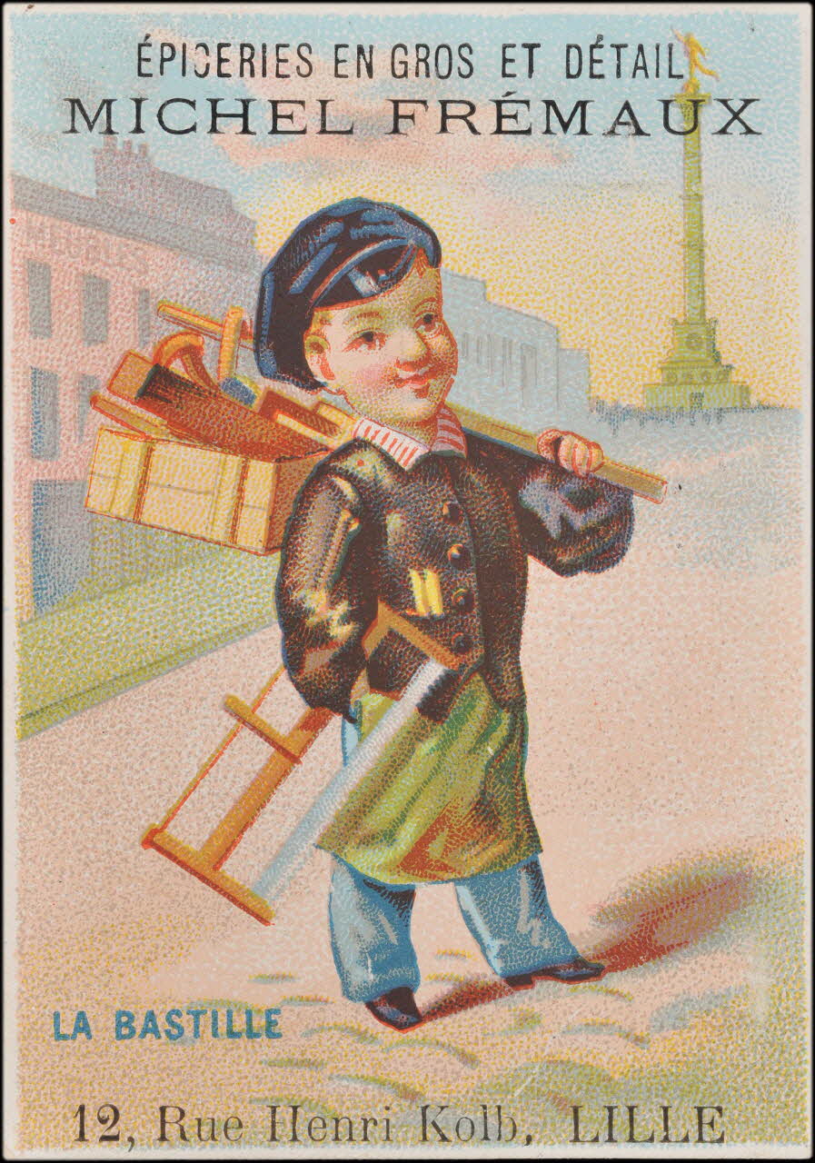 Romanet carte réclame chromo Paris 1878-1889 1995.1.374.1 Photo