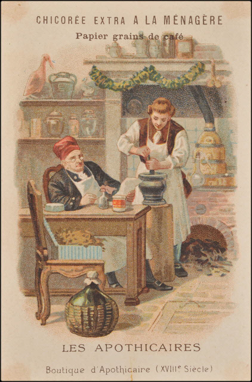 Romanet carte réclame chromo Paris 1877-1907 1995.1.380.1 Photo