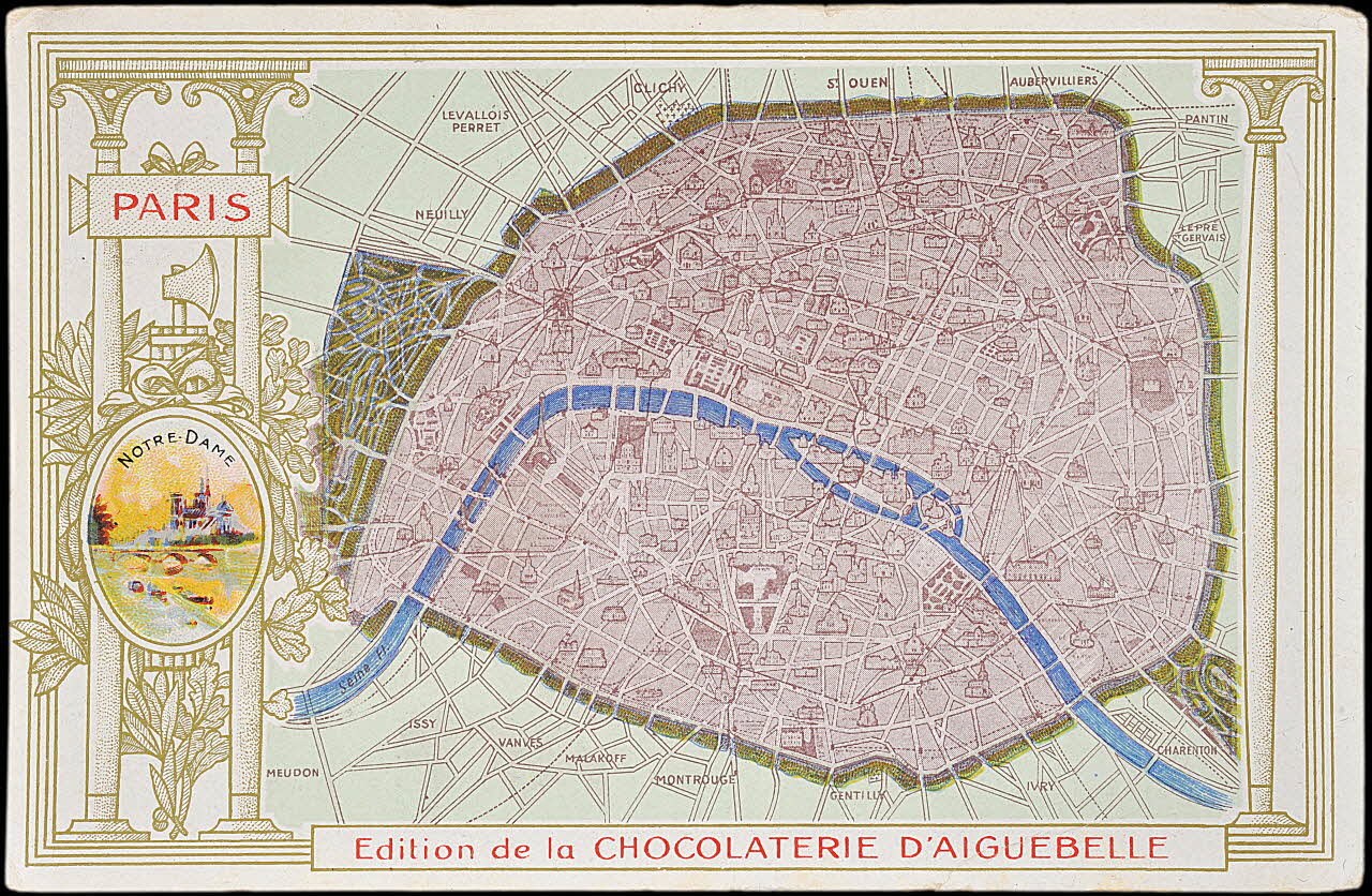 Edition de la Chocolaterie d'Aiguebelle carte réclame chromo 1900 1995.1.3907.1 Photo