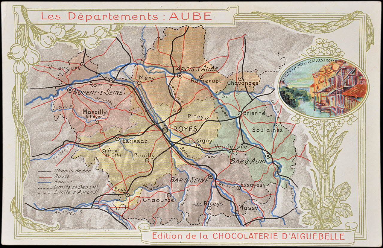 Edition de la Chocolaterie d'Aiguebelle carte réclame chromo 1900 1995.1.3907.11 Photo