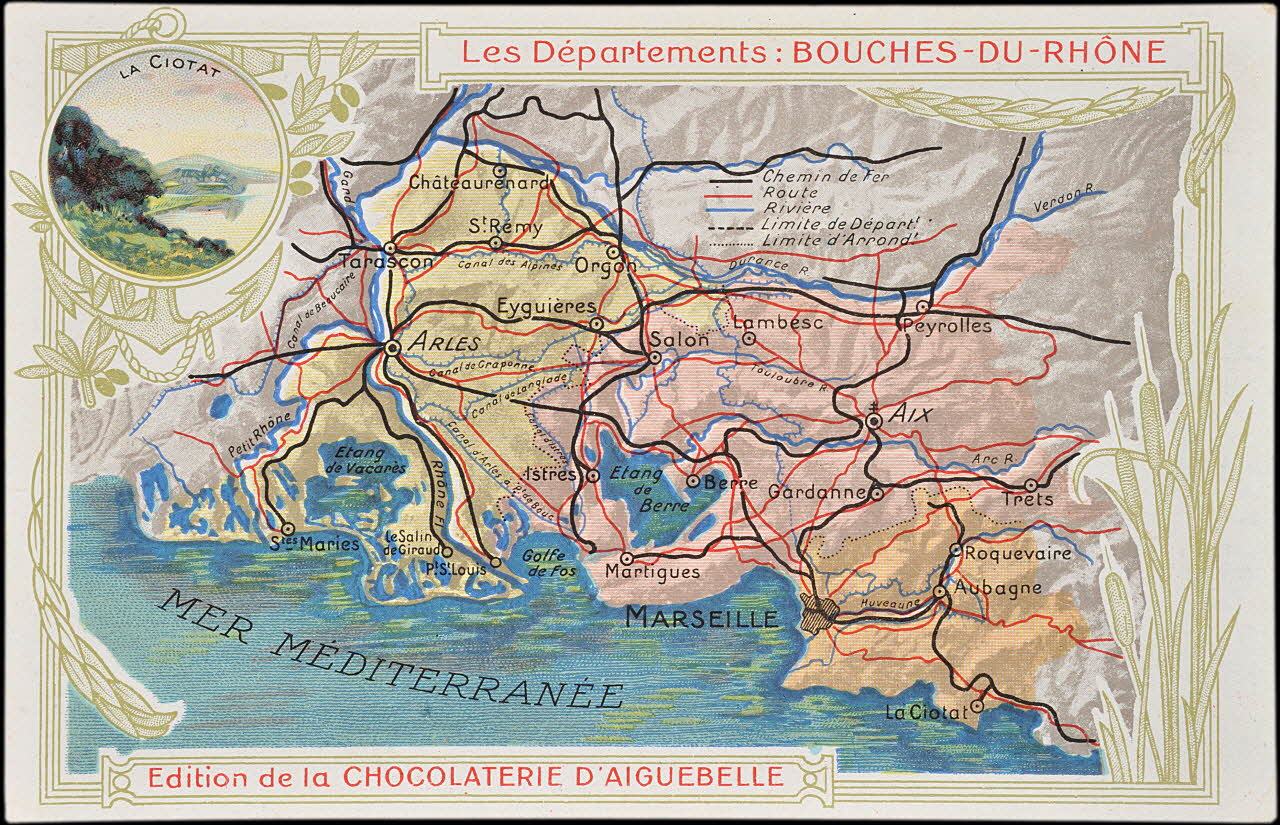 Edition de la Chocolaterie d'Aiguebelle carte réclame chromo 1900 1995.1.3907.14 Photo