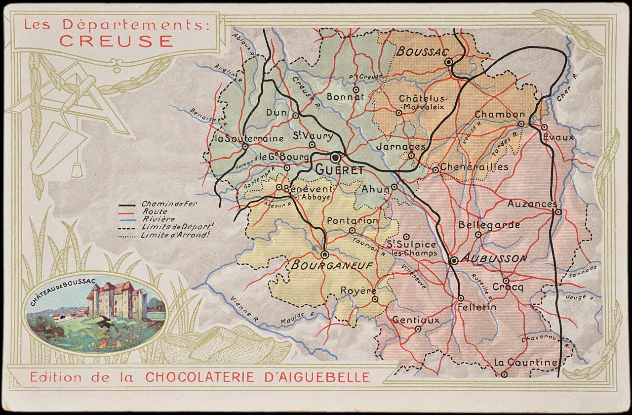 Edition de la Chocolaterie d'Aiguebelle carte réclame chromo 1900 1995.1.3907.24 Photo