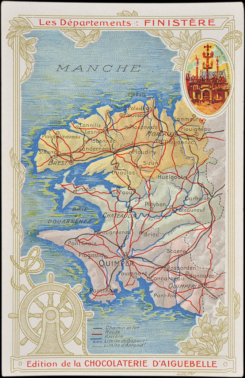 Edition de la Chocolaterie d'Aiguebelle carte réclame chromo 1900 1995.1.3907.30 Photo