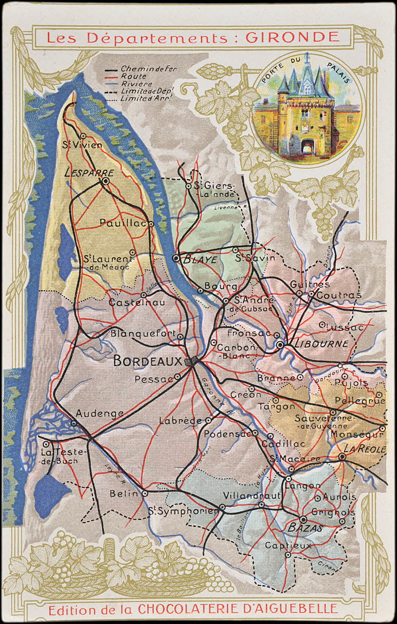 Edition de la Chocolaterie d'Aiguebelle carte réclame chromo 1900 1995.1.3907.34 Photo