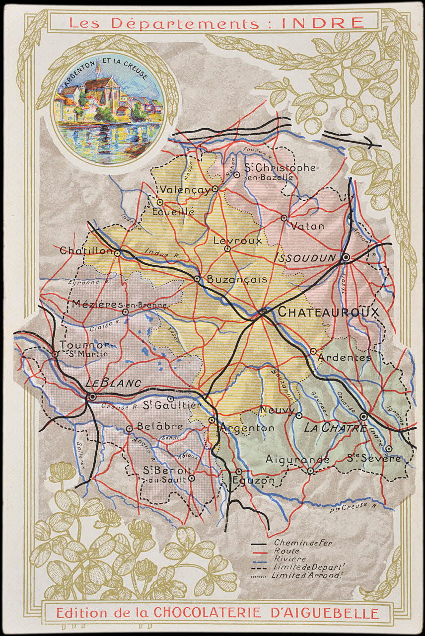 Edition de la Chocolaterie d'Aiguebelle carte réclame chromo 1900 1995.1.3907.37 Photo