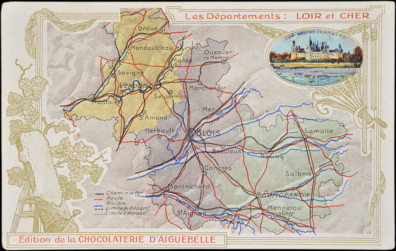 Edition de la Chocolaterie d'Aiguebelle carte réclame chromo 1900 1995.1.3907.42 Photo