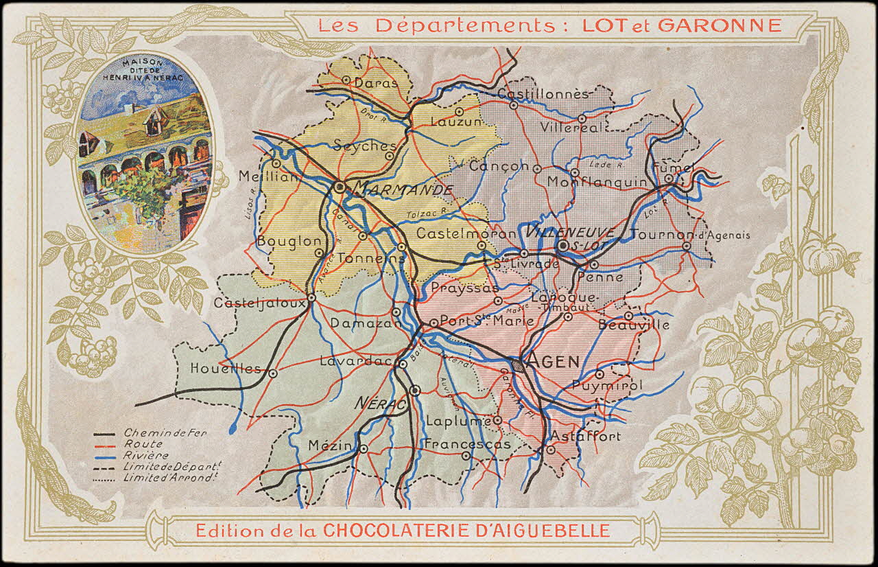 Edition de la Chocolaterie d'Aiguebelle carte réclame chromo 1900 1995.1.3907.48 Photo