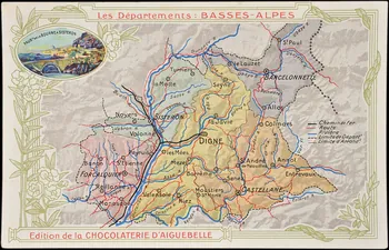 Edition de la Chocolaterie d'Aiguebelle carte réclame chromo 1900 1995.1.3907.5 Photo