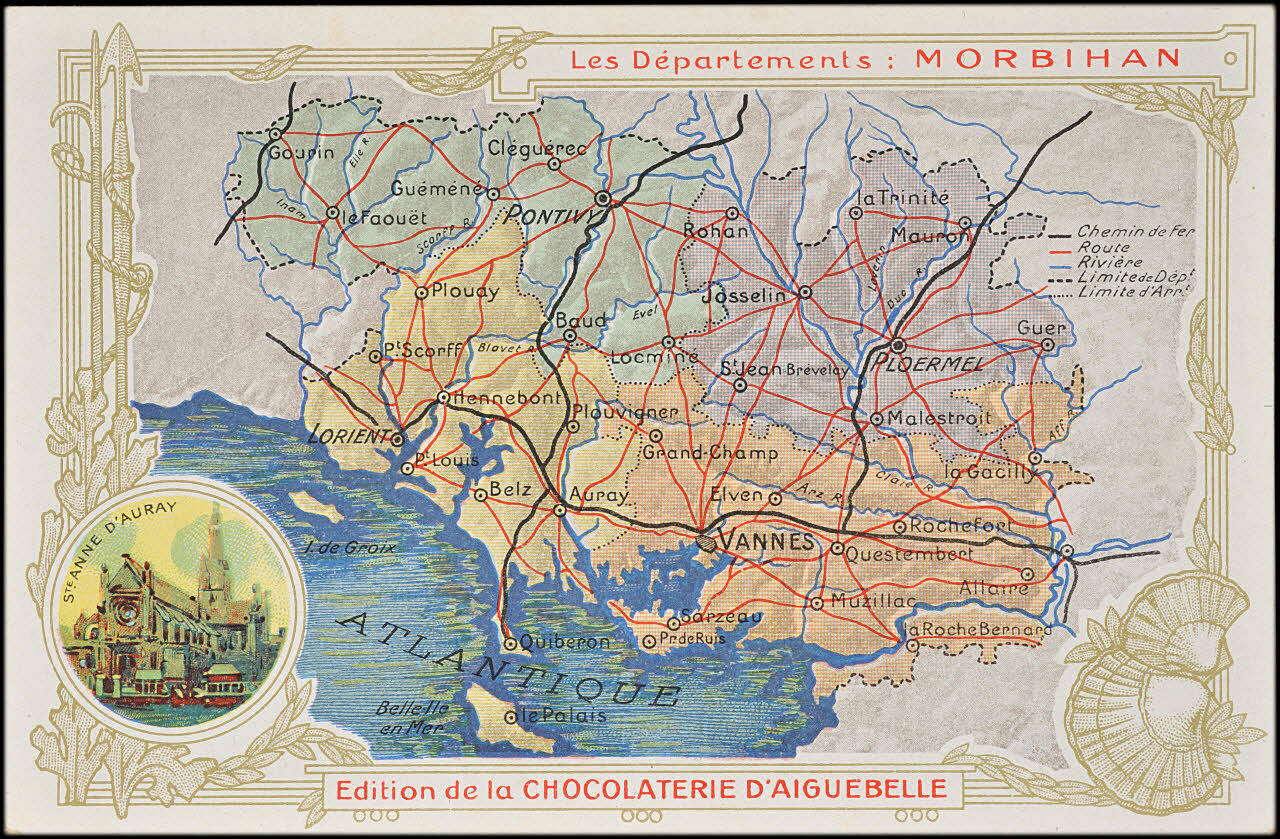 Edition de la Chocolaterie d'Aiguebelle carte réclame chromo 1900 1995.1.3907.57 Photo