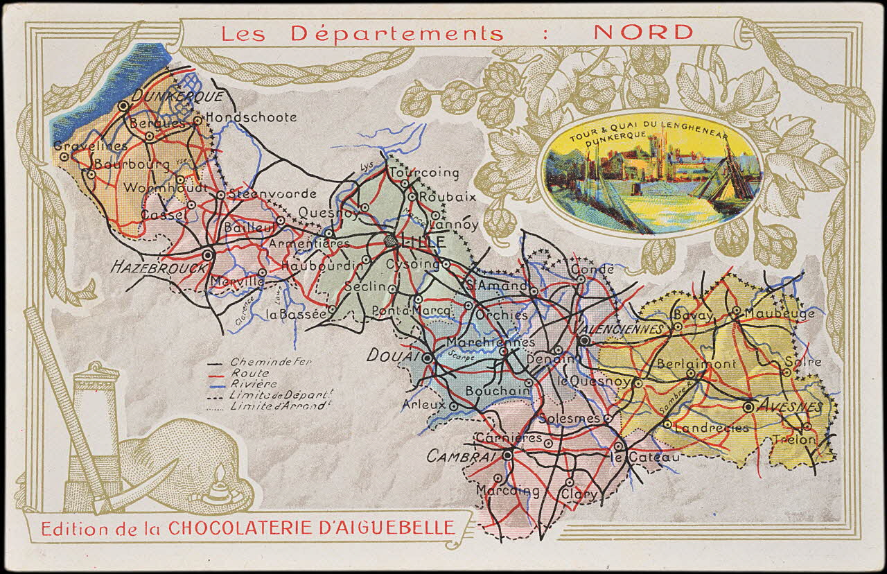 Edition de la Chocolaterie d'Aiguebelle carte réclame chromo 1900 1995.1.3907.59 Photo