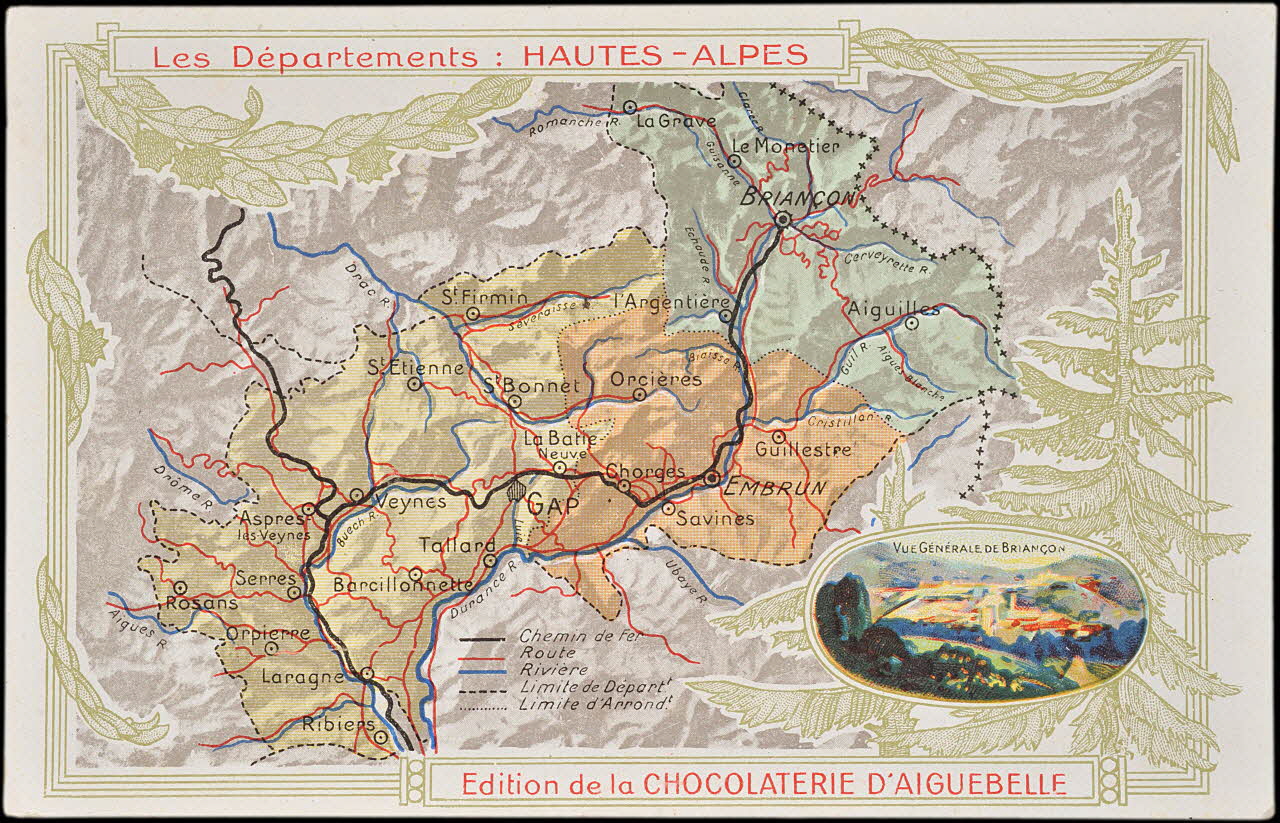 Edition de la Chocolaterie d'Aiguebelle carte réclame chromo 1900 1995.1.3907.6 Photo