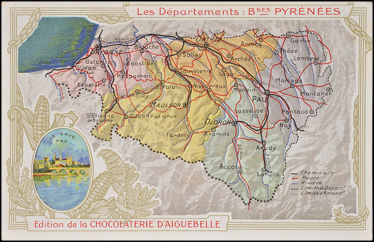 Edition de la Chocolaterie d'Aiguebelle carte réclame chromo 1900 1995.1.3907.64 Photo