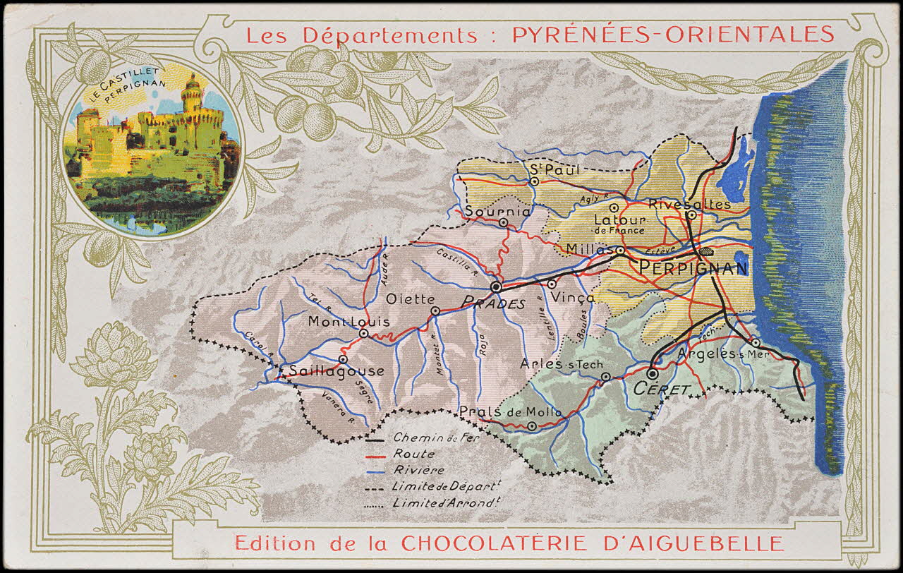 Edition de la Chocolaterie d'Aiguebelle carte réclame chromo 1900 1995.1.3907.66 Photo