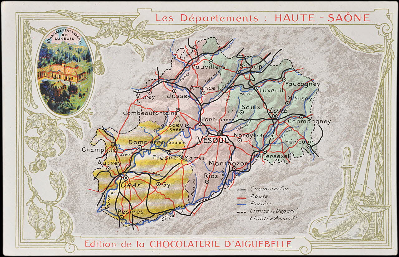 Edition de la Chocolaterie d'Aiguebelle carte réclame chromo 1900 1995.1.3907.68 Photo