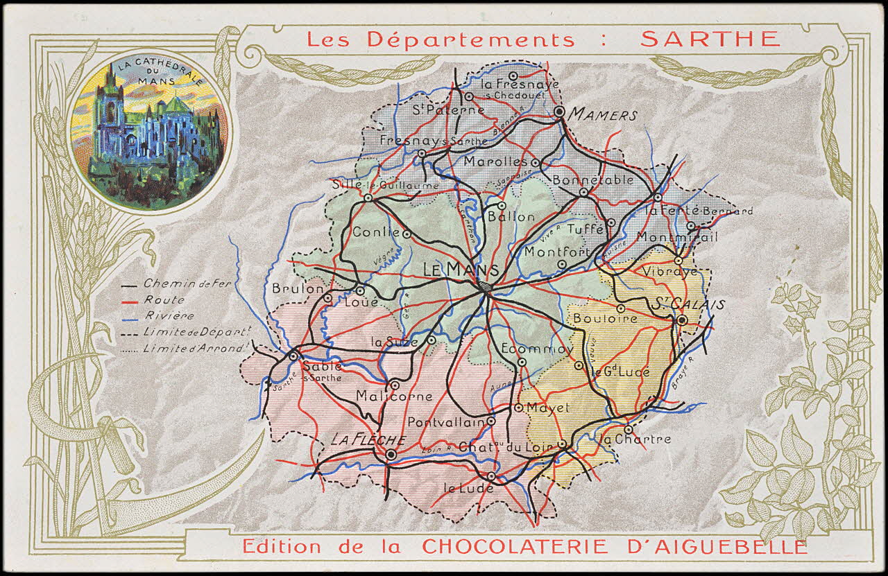 Edition de la Chocolaterie d'Aiguebelle carte réclame chromo 1900 1995.1.3907.70 Photo