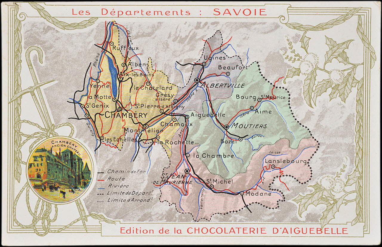 Edition de la Chocolaterie d'Aiguebelle carte réclame chromo 1900 1995.1.3907.71 Photo