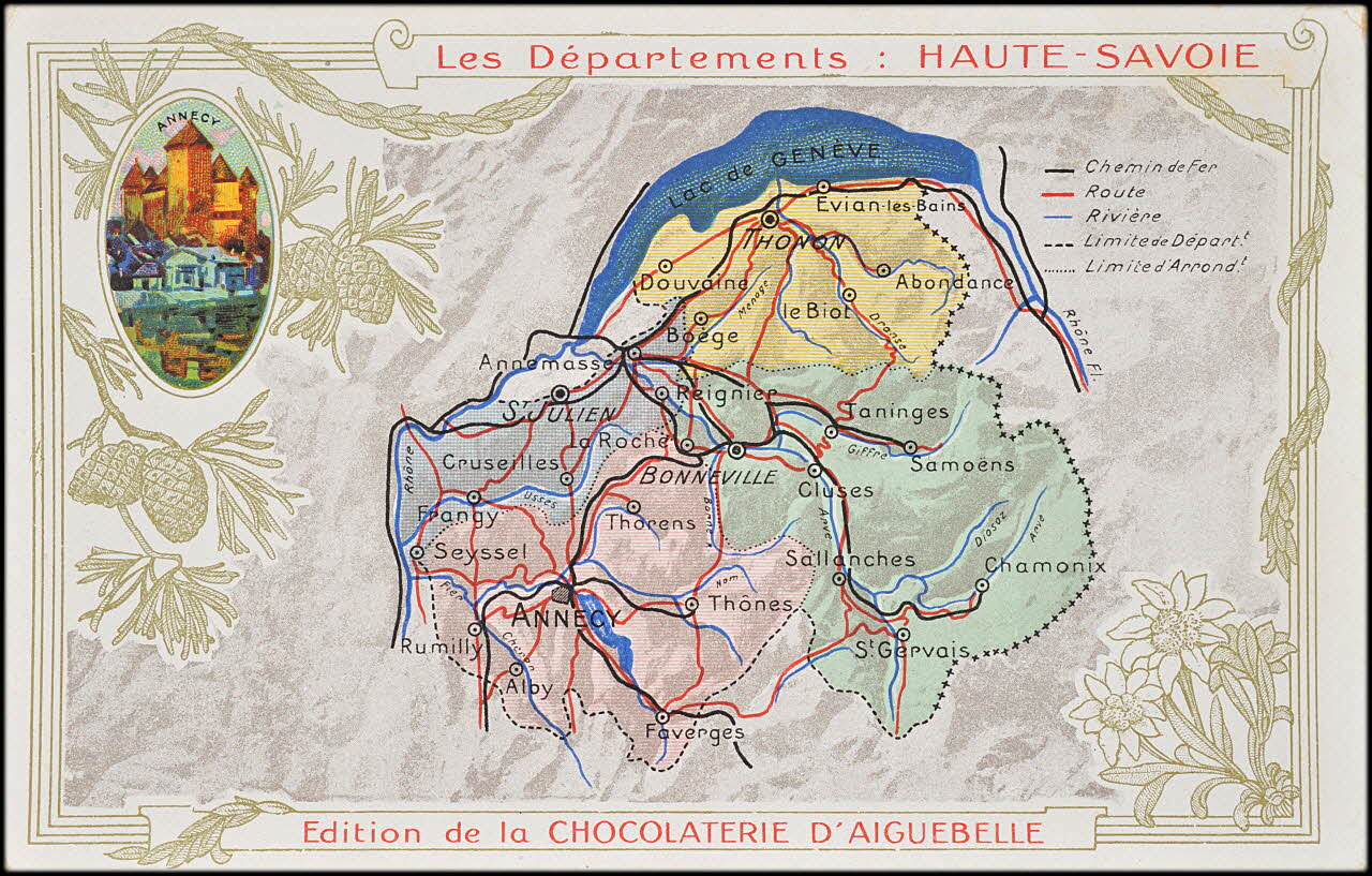 Edition de la Chocolaterie d'Aiguebelle carte réclame chromo 1900 1995.1.3907.72 Photo