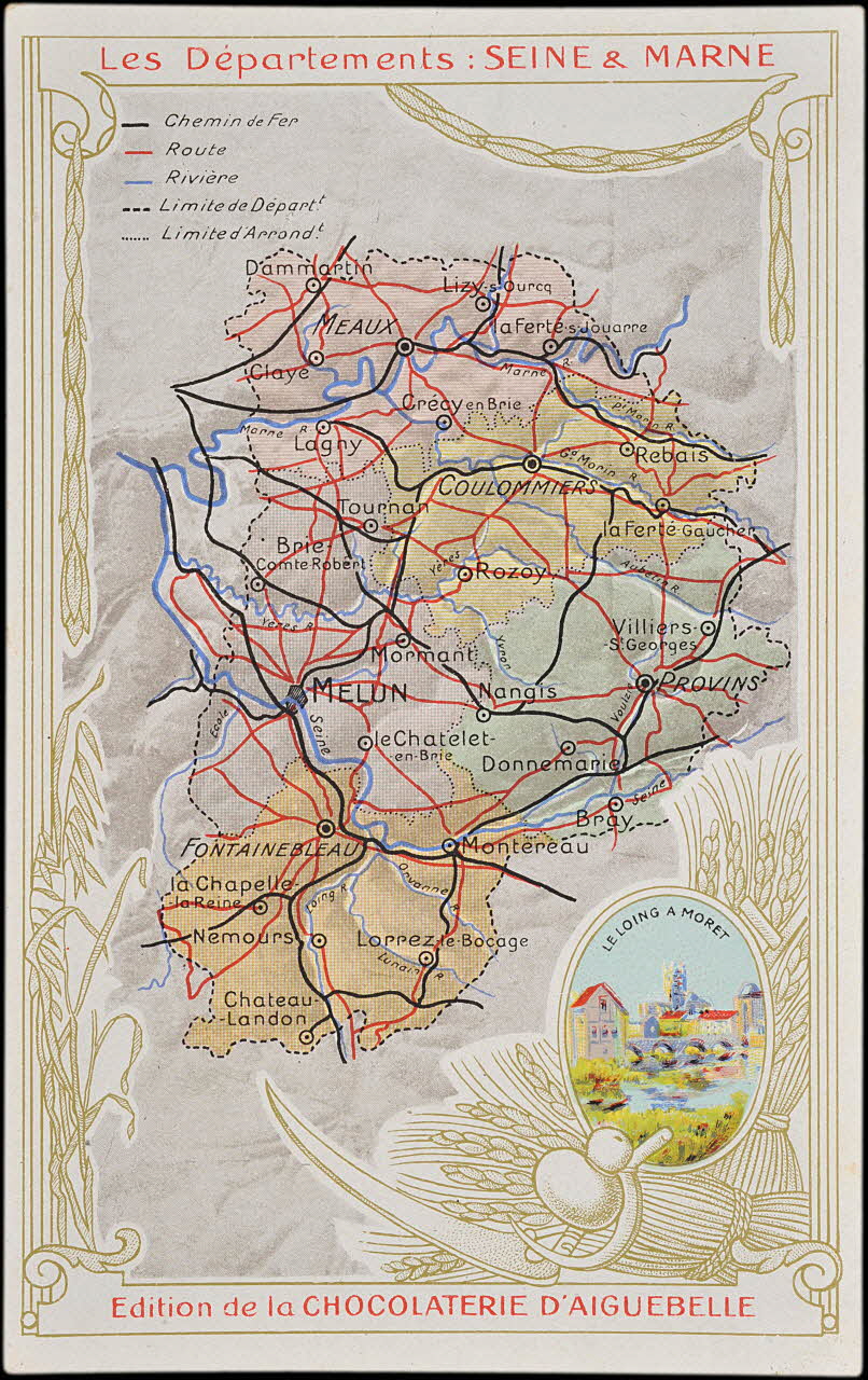 Edition de la Chocolaterie d'Aiguebelle carte réclame chromo 1900 1995.1.3907.74 Photo