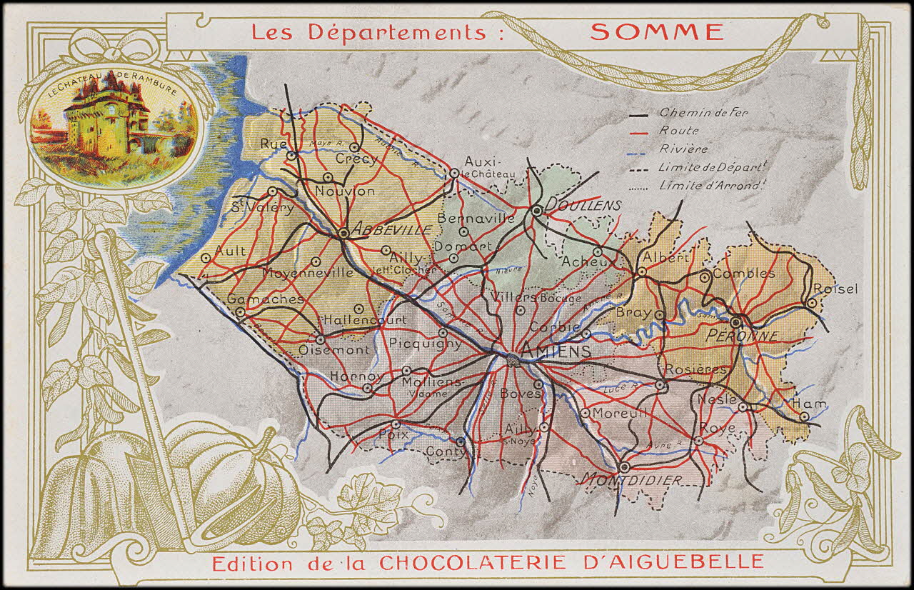 Edition de la Chocolaterie d'Aiguebelle carte réclame chromo 1900 1995.1.3907.77 Photo