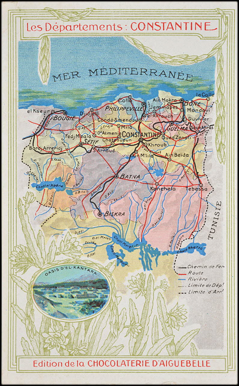 Edition de la Chocolaterie d'Aiguebelle carte réclame chromo 1900 1995.1.3907.87 Photo