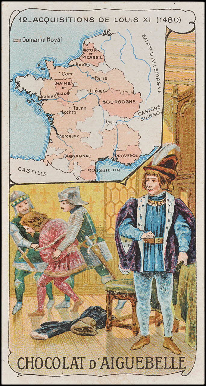 Edition de la Chocolaterie d'Aiguebelle carte réclame chromo 1900 1995.1.3909.12 Photo Mucem