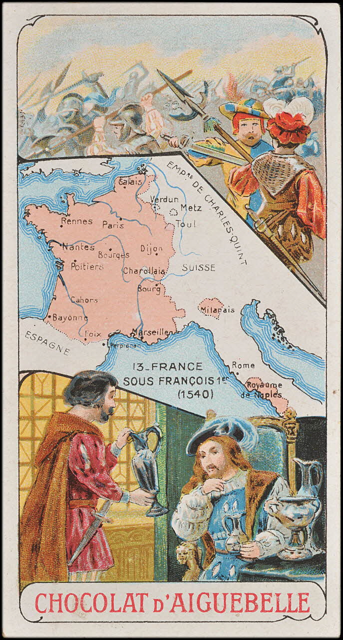 Edition de la Chocolaterie d'Aiguebelle carte réclame chromo 1900 1995.1.3909.13 Photo