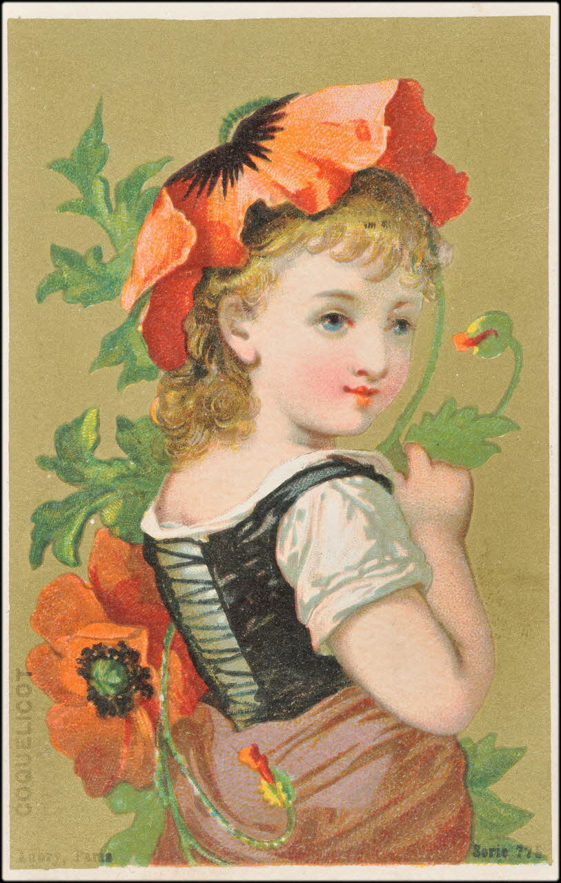 P. Aubry carte réclame chromo Paris 1876-1880 1995.1.4.1 Photo