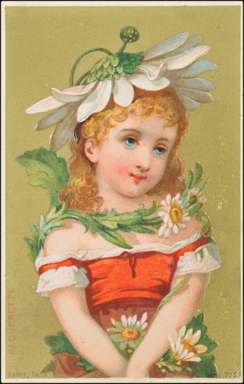 P. Aubry carte réclame chromo Paris 1876-1880 1995.1.4.5 Photo