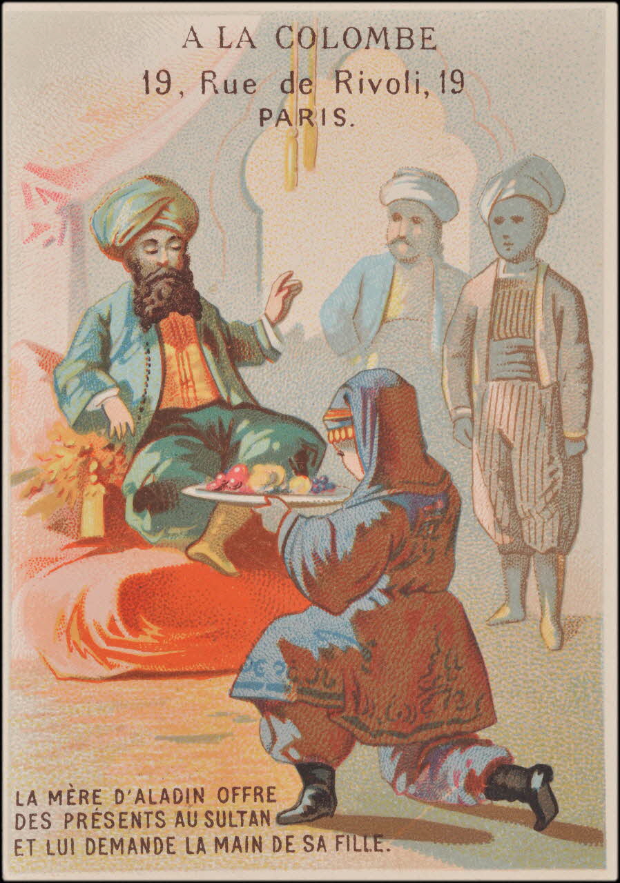 Romanet carte réclame chromo Paris 1877-1878 1995.1.405.2 Photo