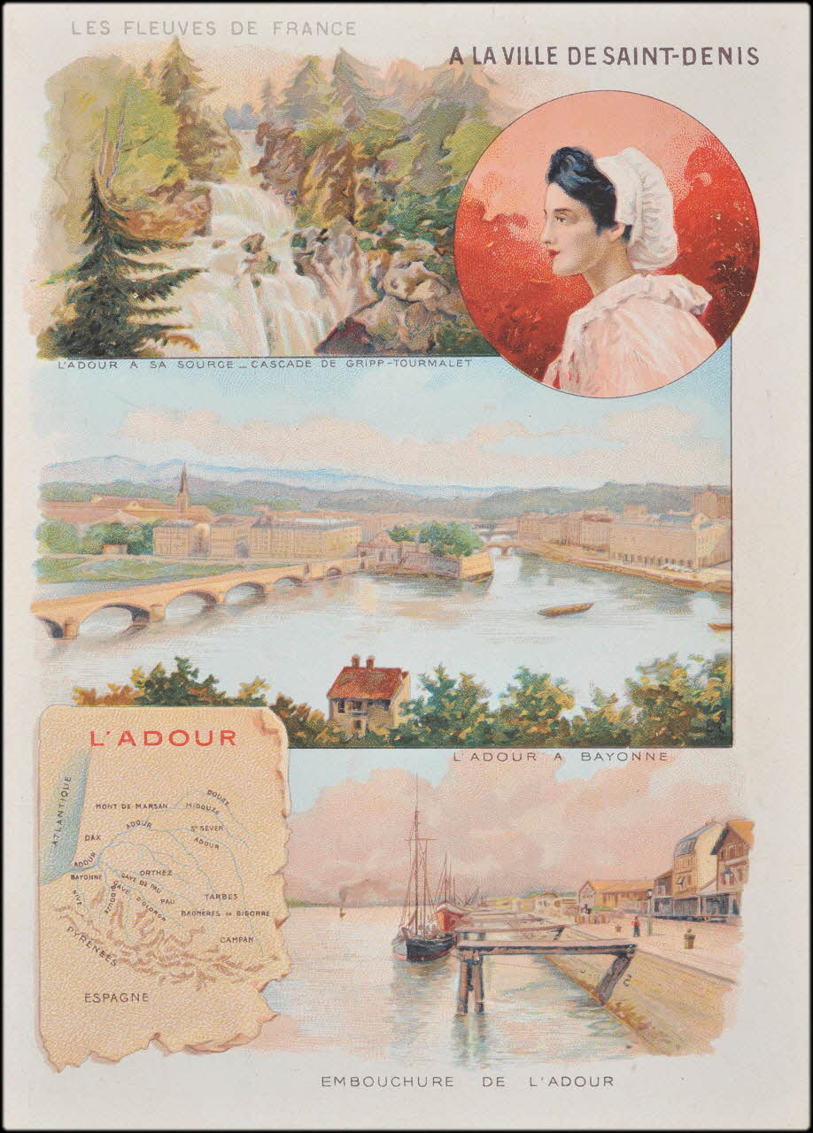 Romanet carte réclame chromo Paris 1877-1907 1995.1.410.1 Photo