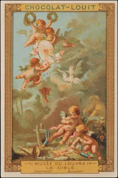 François Boucher ; Romanet carte réclame chromo Paris 1877-1907 1995.1.413.11  Photo