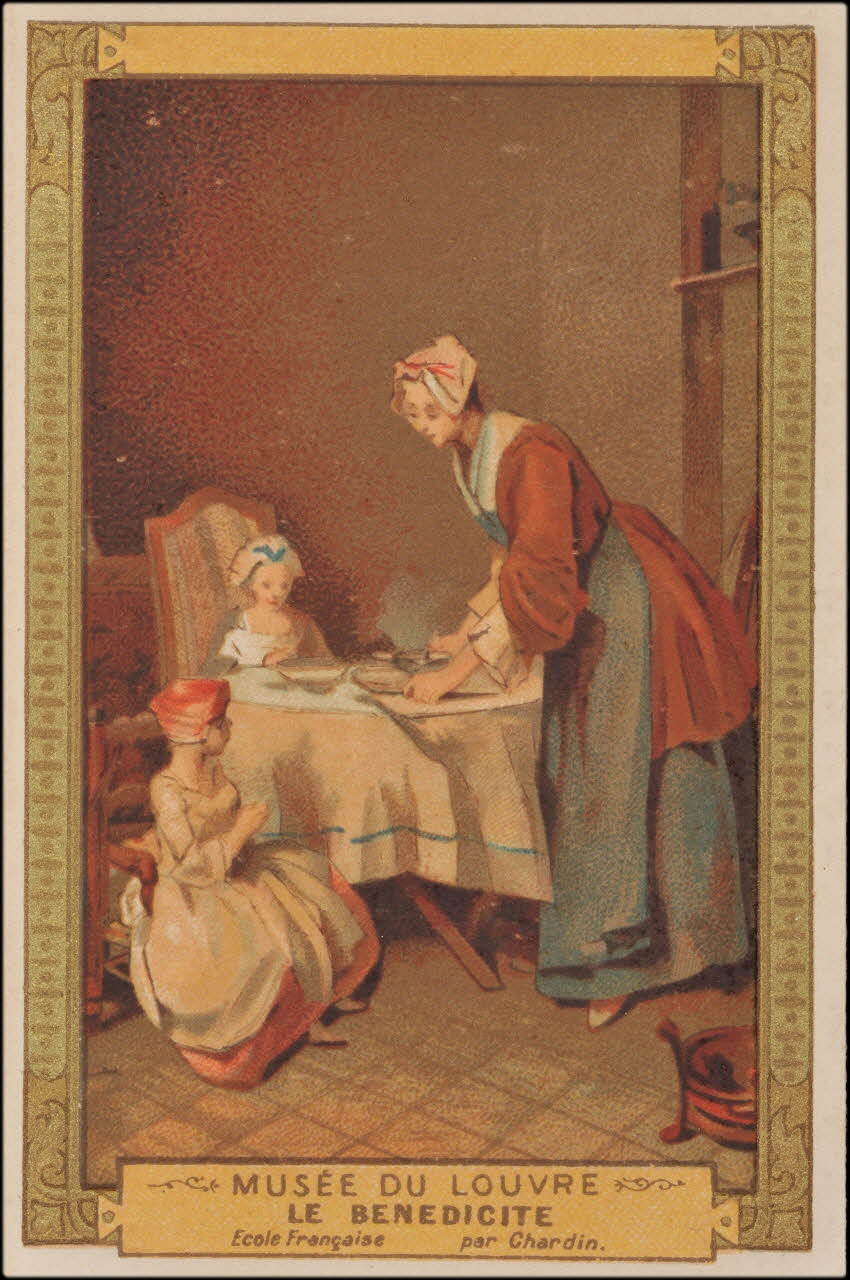 Jean-Baptiste Siméon Chardin ; Romanet carte réclame chromo Paris 1877-1907 1995.1.413.2 Photo