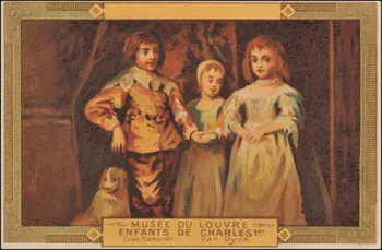 Anton Van Dyck ; Romanet carte réclame chromo Paris 1877-1907 1995.1.413.22 Photo